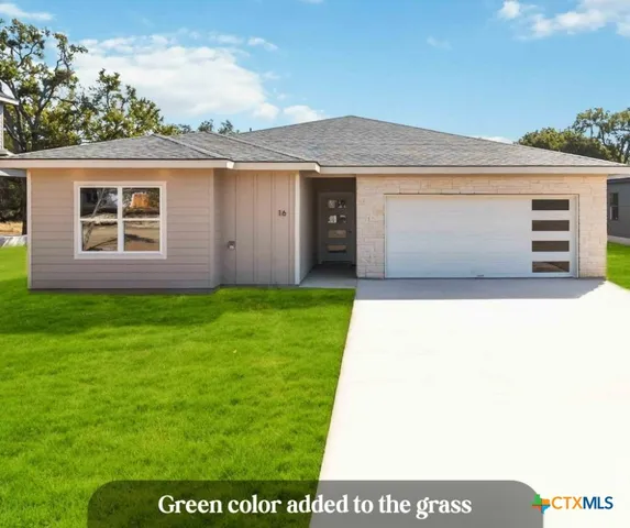 a front view of house with yard