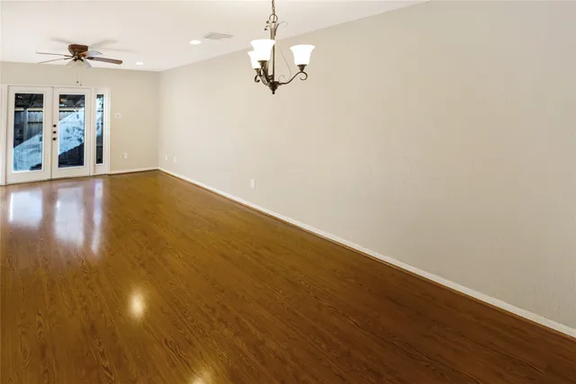 a view of an empty room