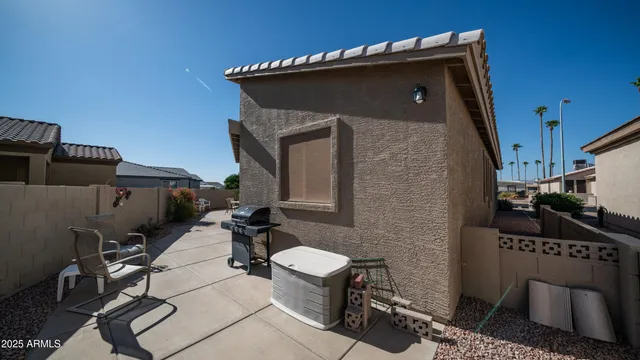 a view of a house with sitting area