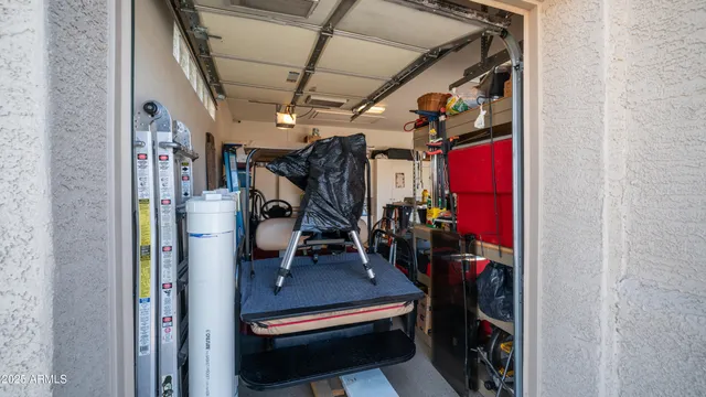 a view of a storage room