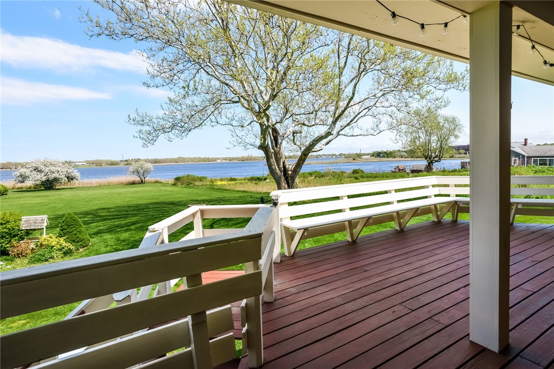 59 Sowams Road Barrington, RI 02806 - Photo 17 of 37 Deck runs from kitchen to family room