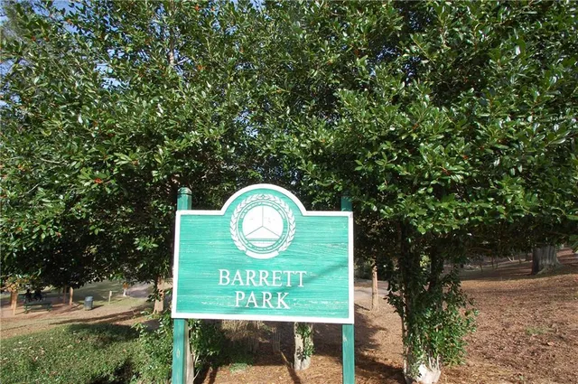 a view of a sign of a park