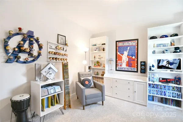 a room with furniture and closet