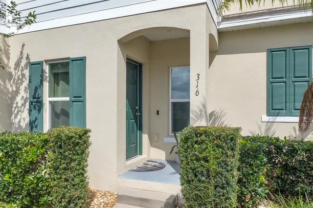 a house with a outdoor space