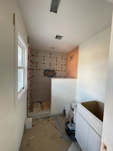 a room with storage and utility