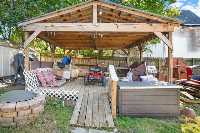a car parked in front of a house