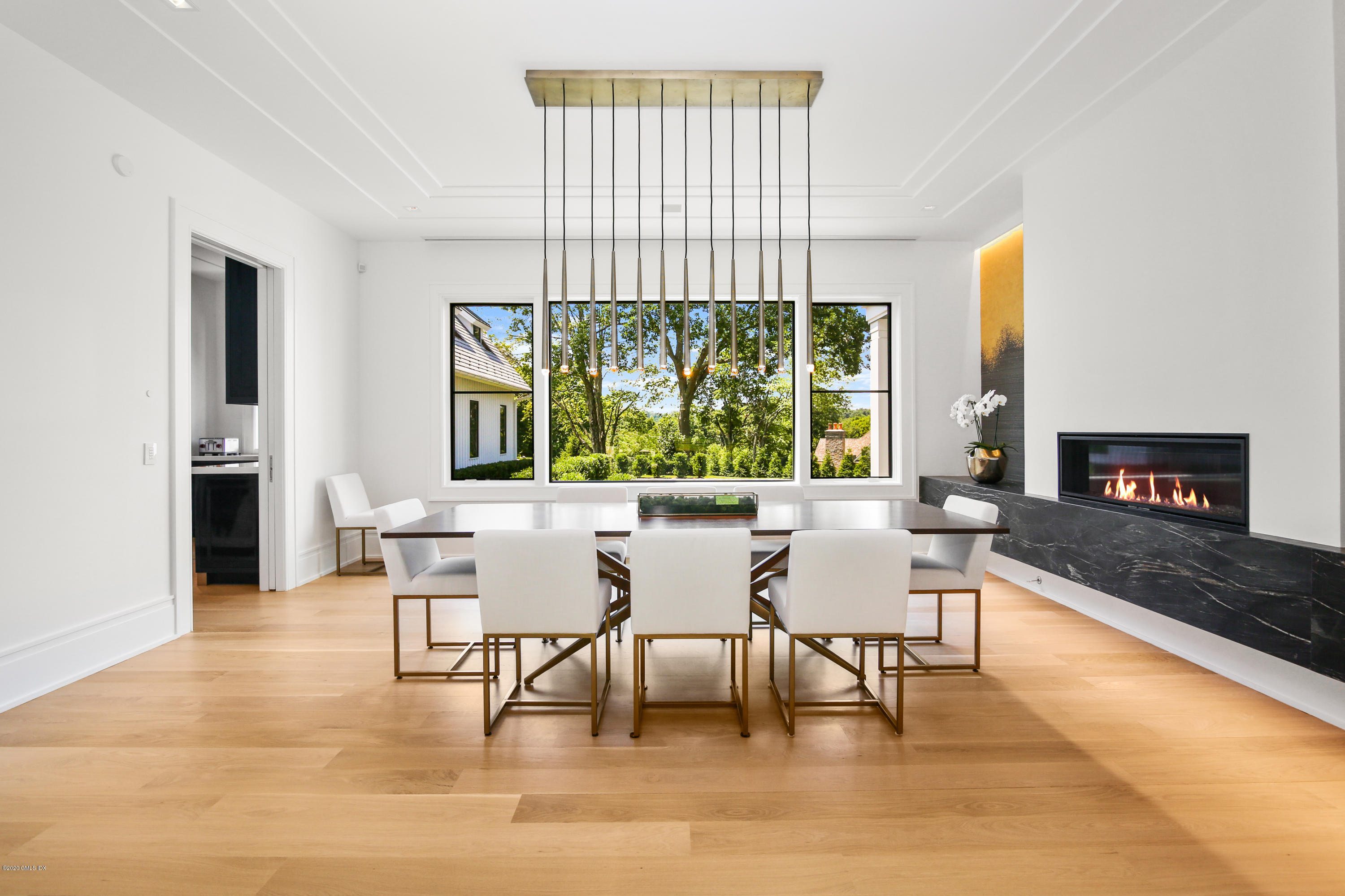 24 Thunder Mountain Road Greenwich, CT 06831 - Photo 9 of 41 Stunning Dining Room with Gas Fireplace