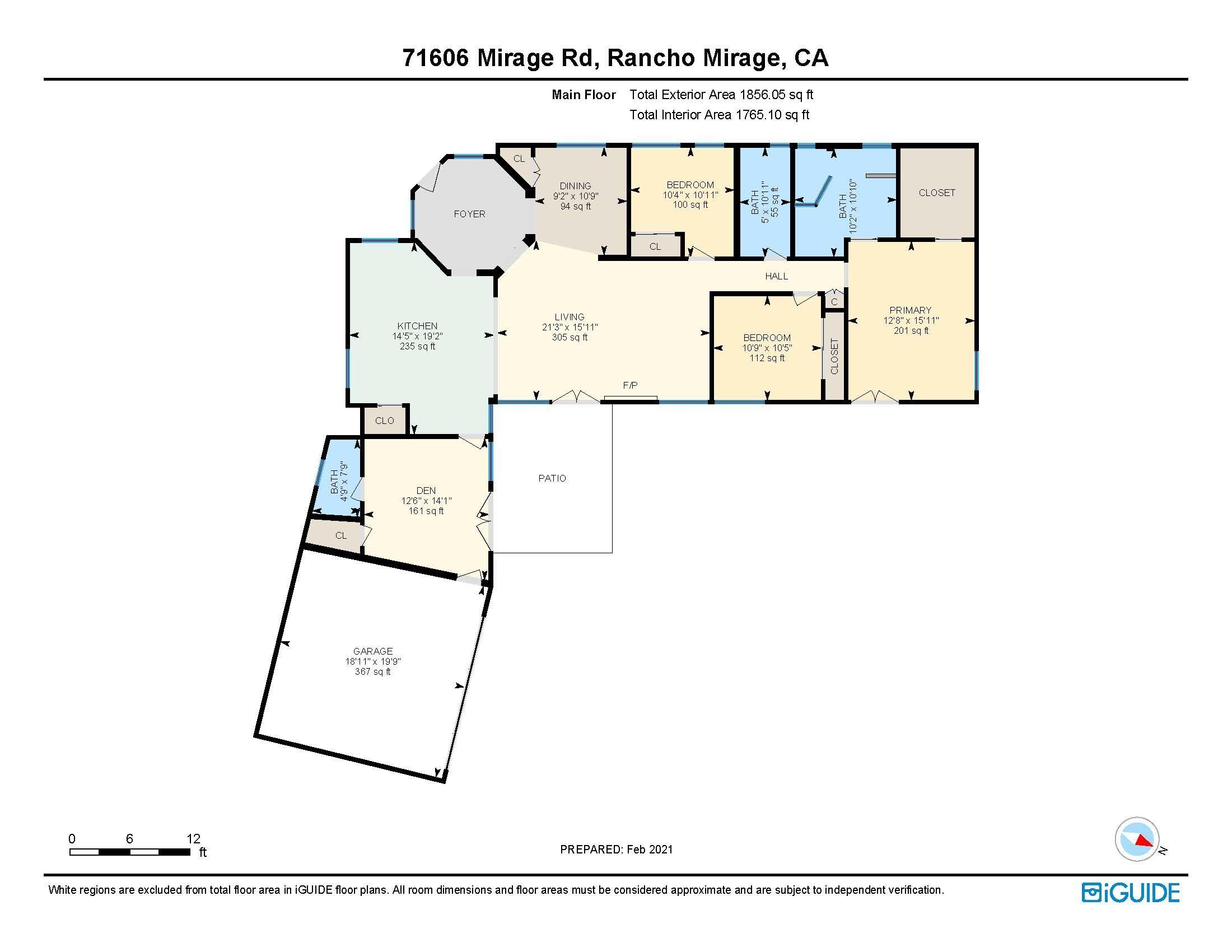 71606 Mirage Road Rancho Mirage, CA 92270 - Photo 50 of 50 71606 Mirage Rd floorplan_imperial_en_Pa
