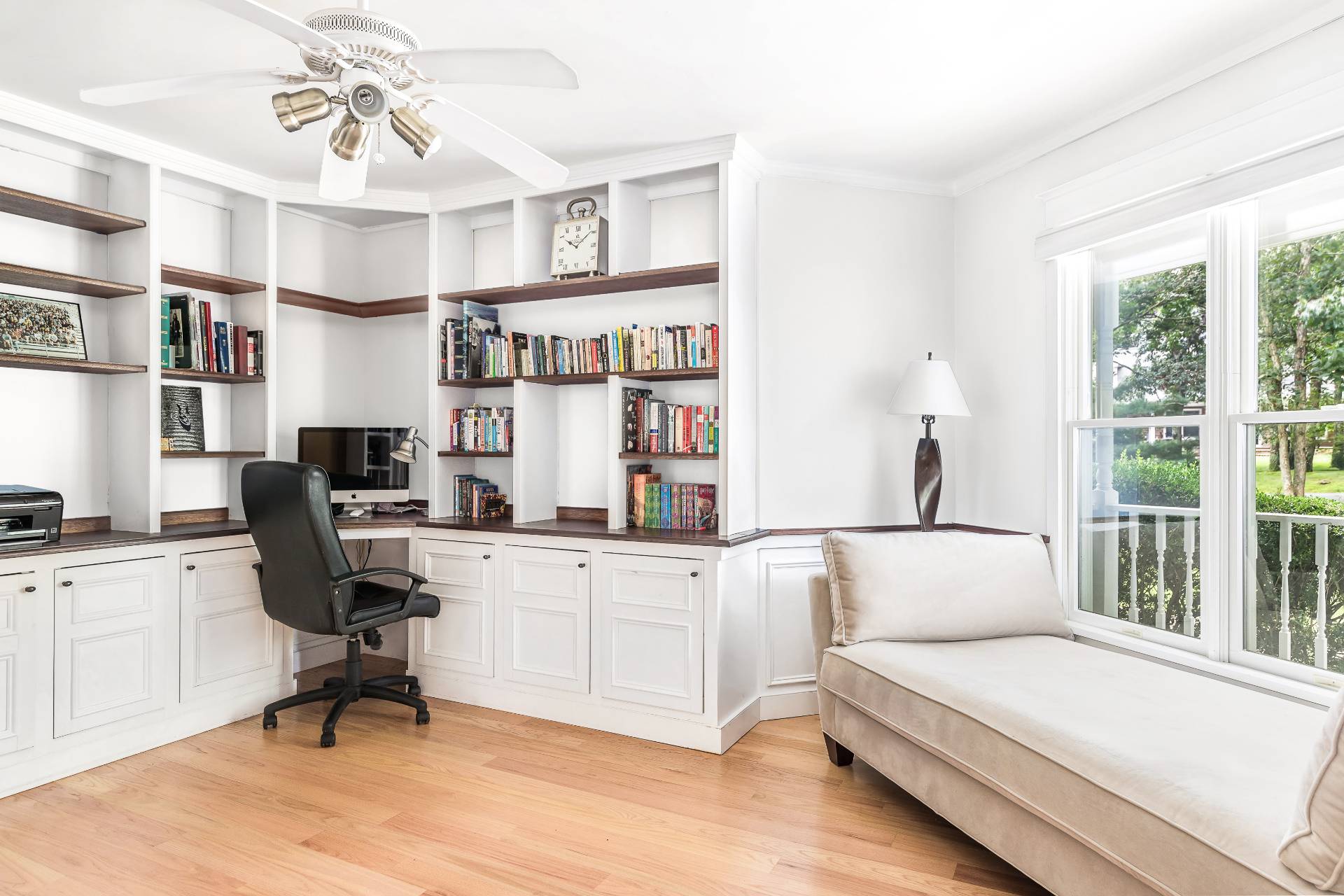27 Ocean Parkway East Hampton, NY 11937 - Photo 7 of 21 a view of a workspace with furniture and a window