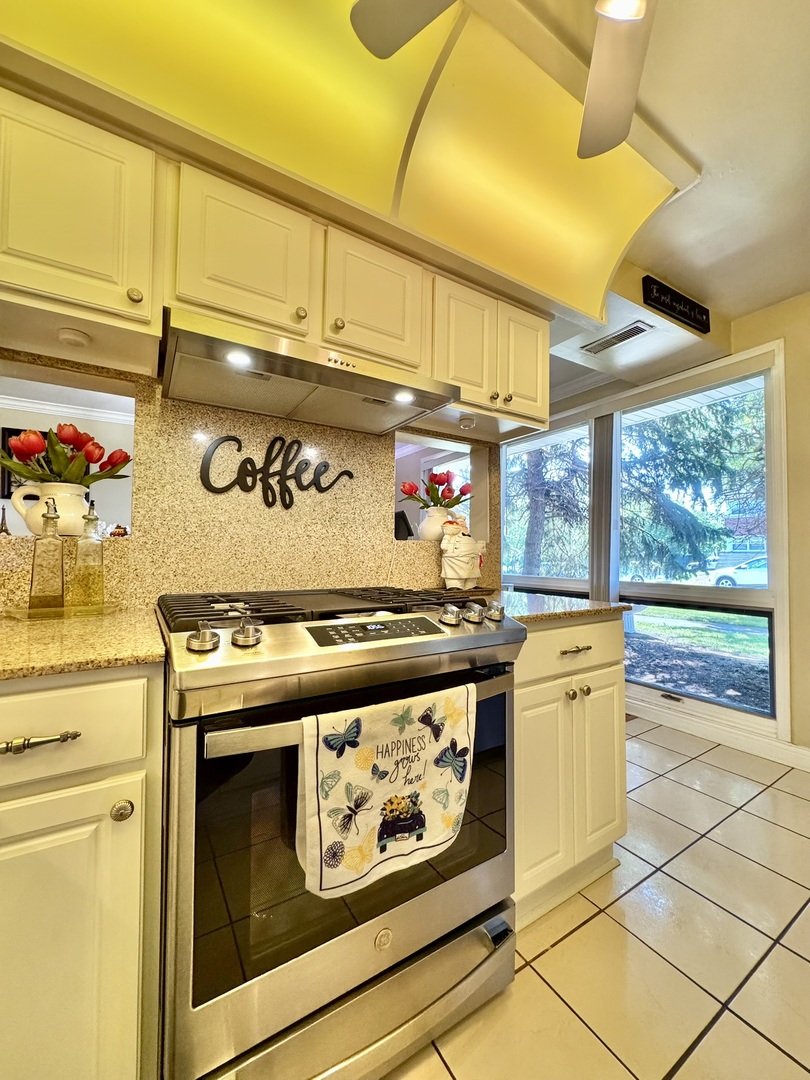 1247 South Mannheim Road, Unit 3 Westchester, IL 60154 - Photo 14 of 41 a stove top oven sitting inside of a kitchen