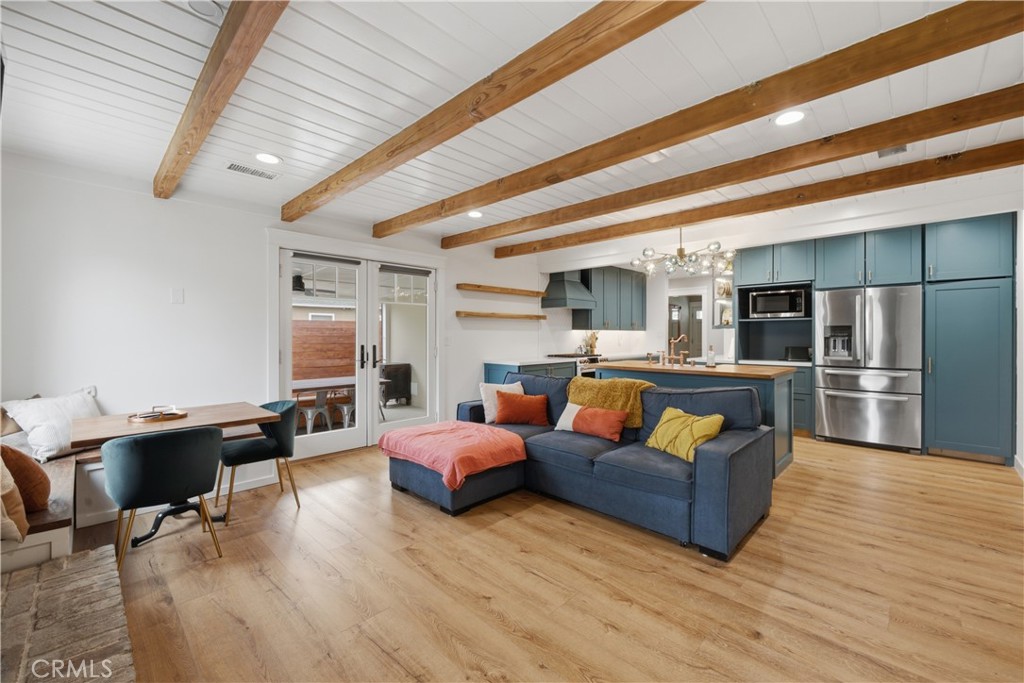 5559 East Monlaco Road Long Beach, CA 90808 - Photo 21 of 54 Secondary Living Area with Beautiful Beams!