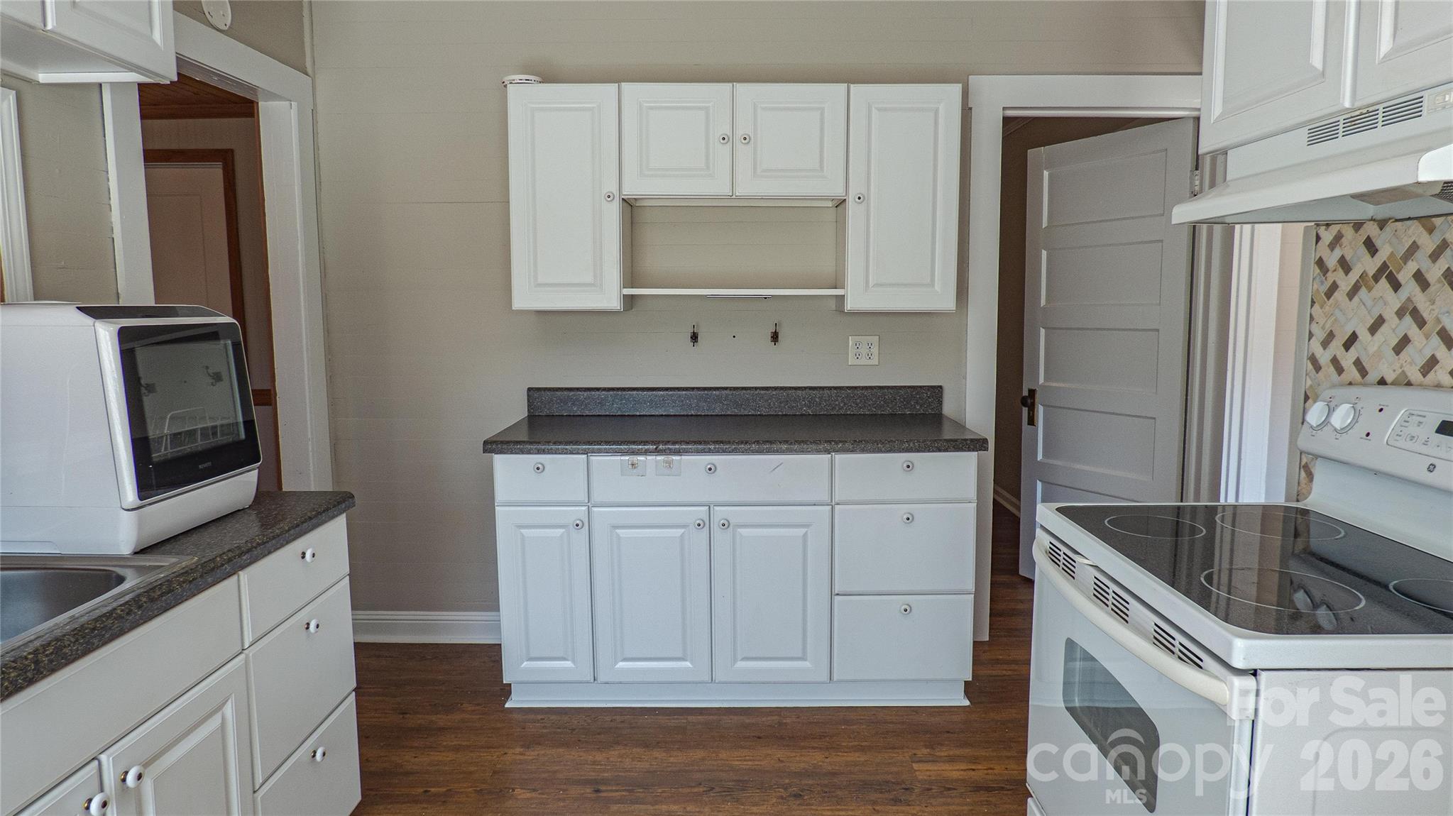 3920 St Peters Church Road Salisbury, NC 28146 - Photo 9 of 32 a kitchen with a sink and a refrigerator