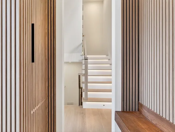 a view of entryway with a wooden floor
