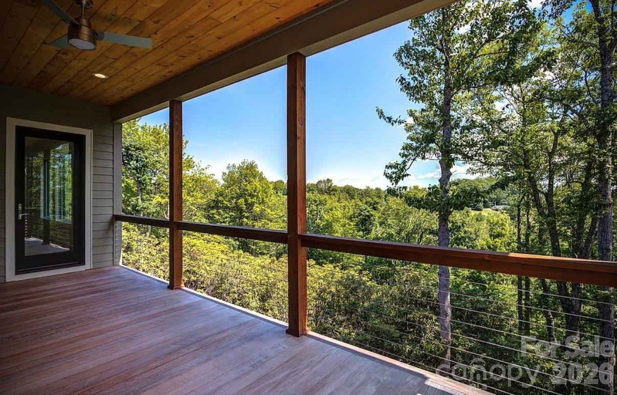 3434 Old Jonas Ridge Road Newland, NC 28657 - Photo 42 of 46 a view of balcony with wooden floor