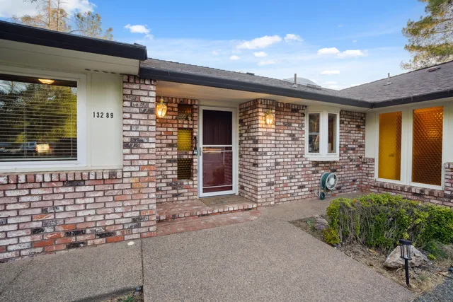 a front view of a house