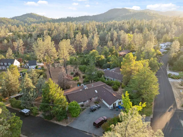 a view of lake and mountain