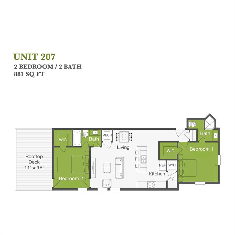 800 South Welch Street, Unit 207 Denton, TX 76201 - Photo 13 of 14 a picture of a book and a bed