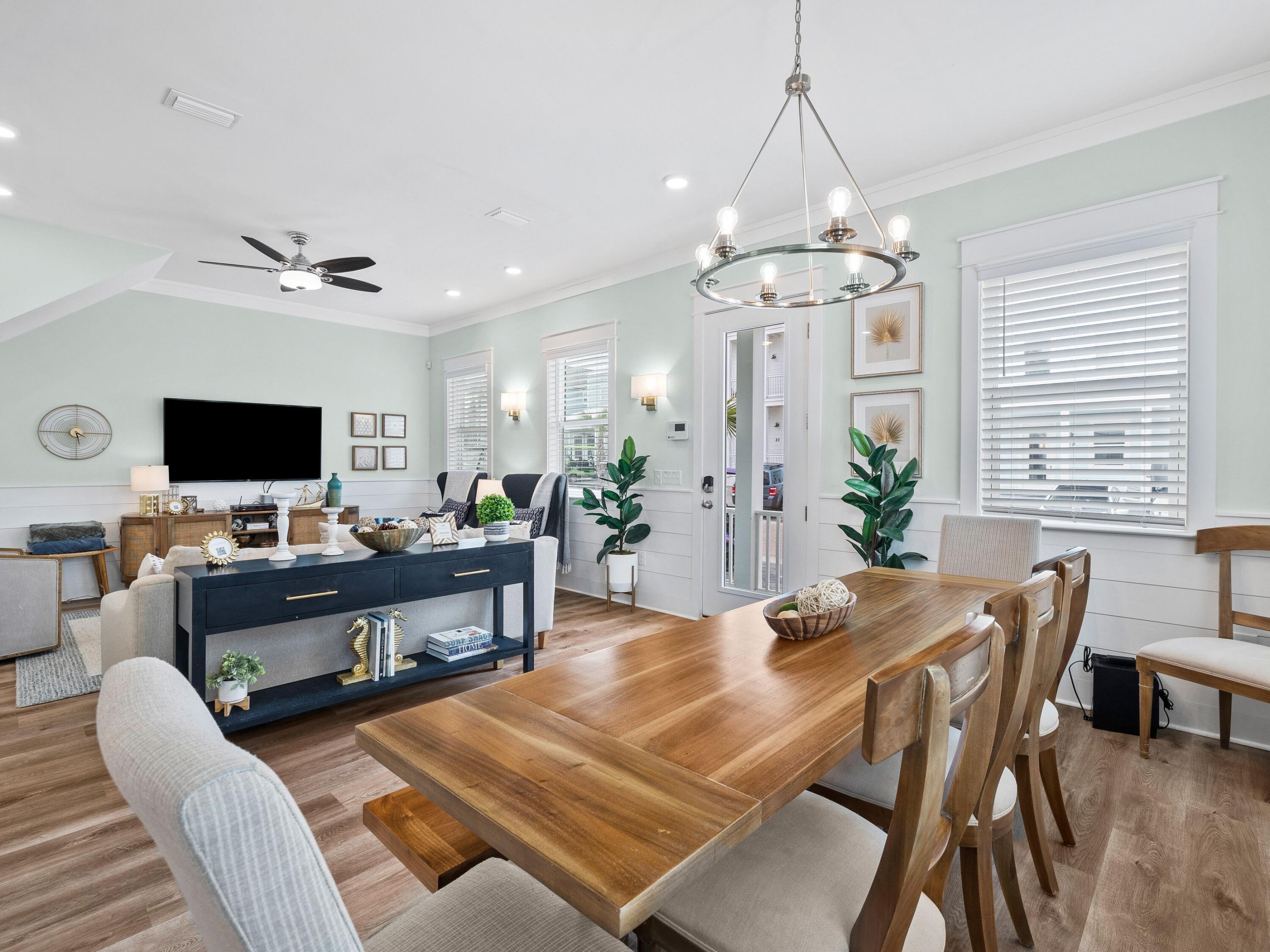 30 Serene Way Santa Rosa Beach, FL 32459 - Photo 9 of 34 a view of a livingroom with furniture and a chandelier