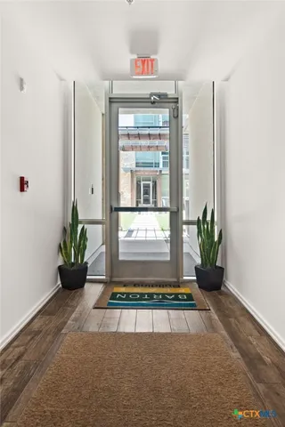 a view of a entryway door of the house