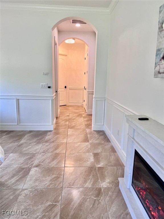 7121 Hatpin Loop Wesley Chapel, FL 33545 - Photo 20 of 24 a view of a livingroom with an empty space and a fireplace