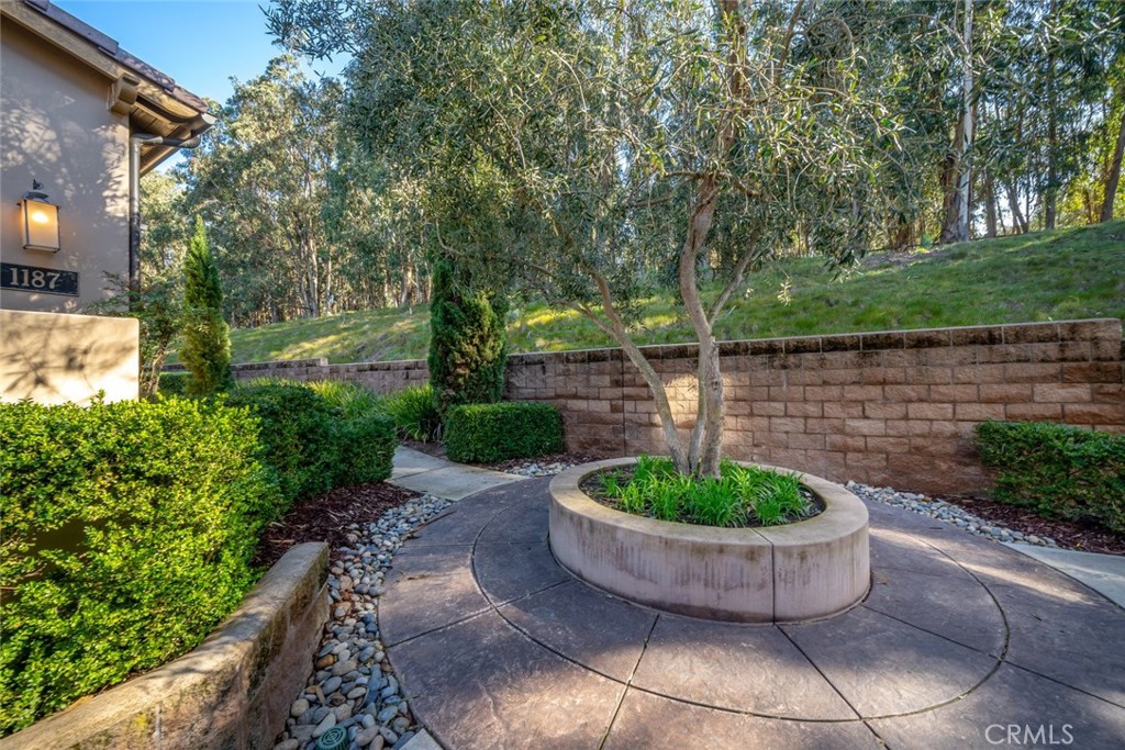 1187 Swallowtail Way Nipomo, CA 93444 - Photo 33 of 59 a view of a backyard with plants and water fountain