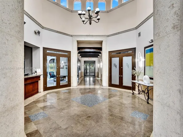 an aerial view of a house with outdoor space