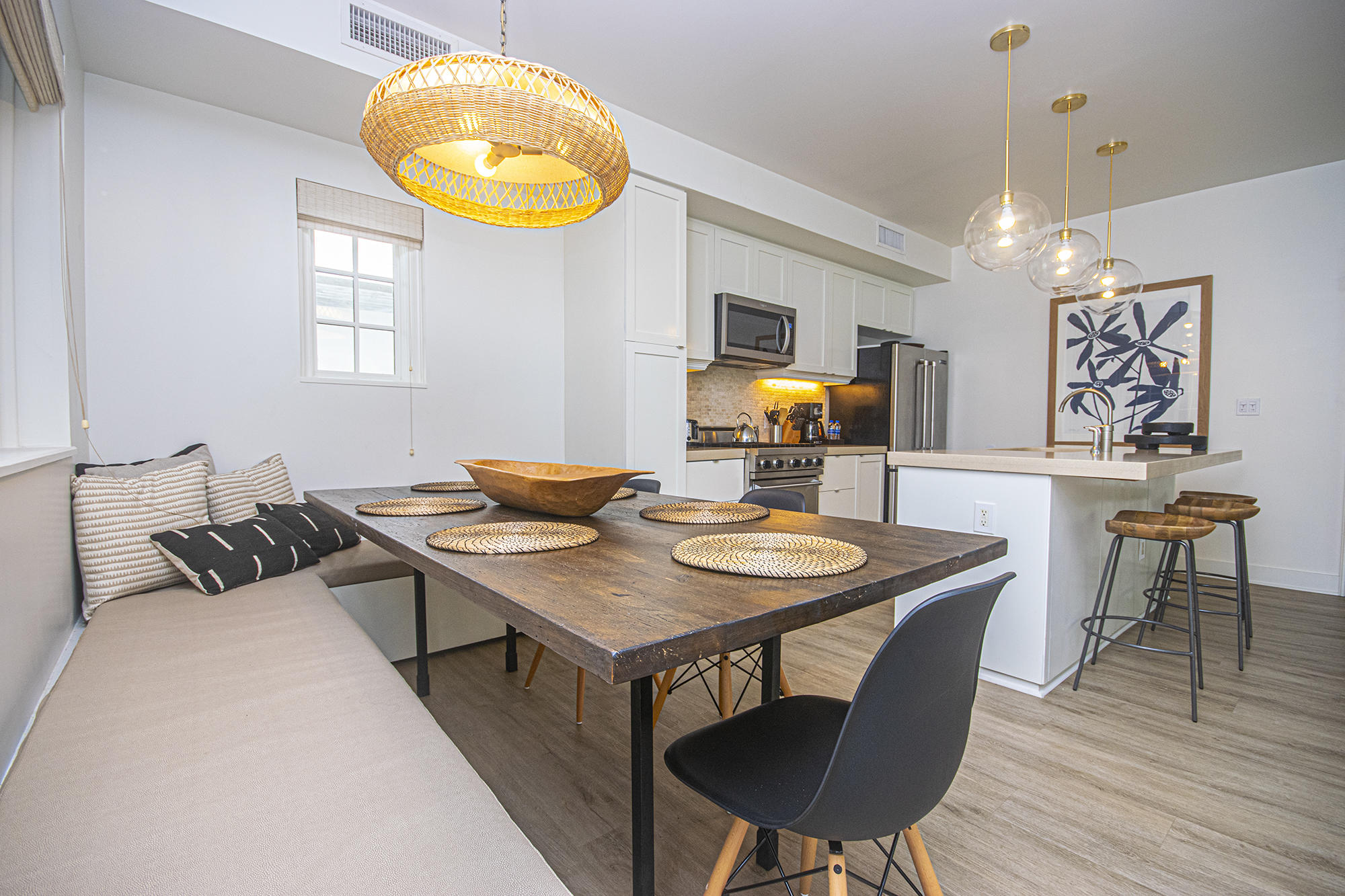 136 Georgetown Avenue, Unit 2E1 Rosemary Beach, FL 32461 - Photo 23 of 49 a view of a dining room with furniture and wooden floor