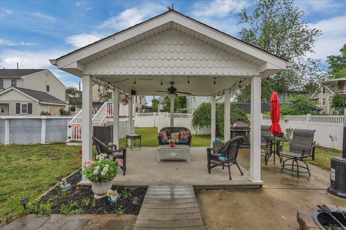 130 East Hancock Street Riverside, NJ 08075 - Photo 24 of 28 Gazebo in a serene garden.