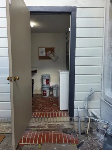 a view of front door of house