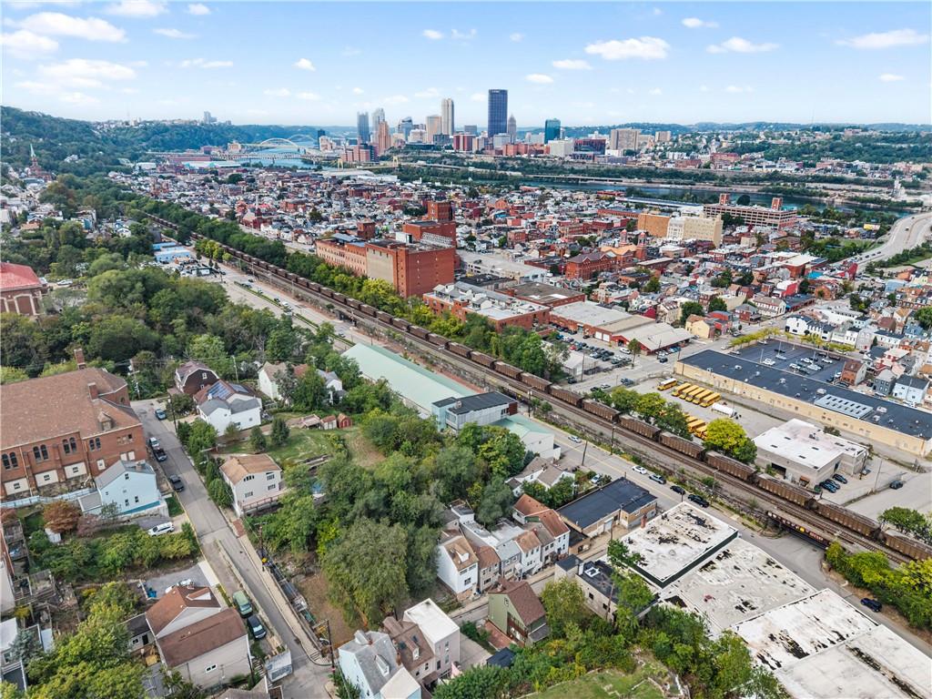 22 Eleanor Street Pittsburgh, PA 15203 - Photo 27 of 36 an aerial view of a city with lots of residential buildings