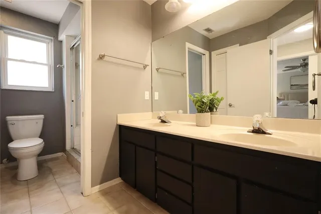 a view of a hall with an entryway