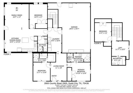 $815,000 | 2800 County Road 2905, Dodd City, TX 75438