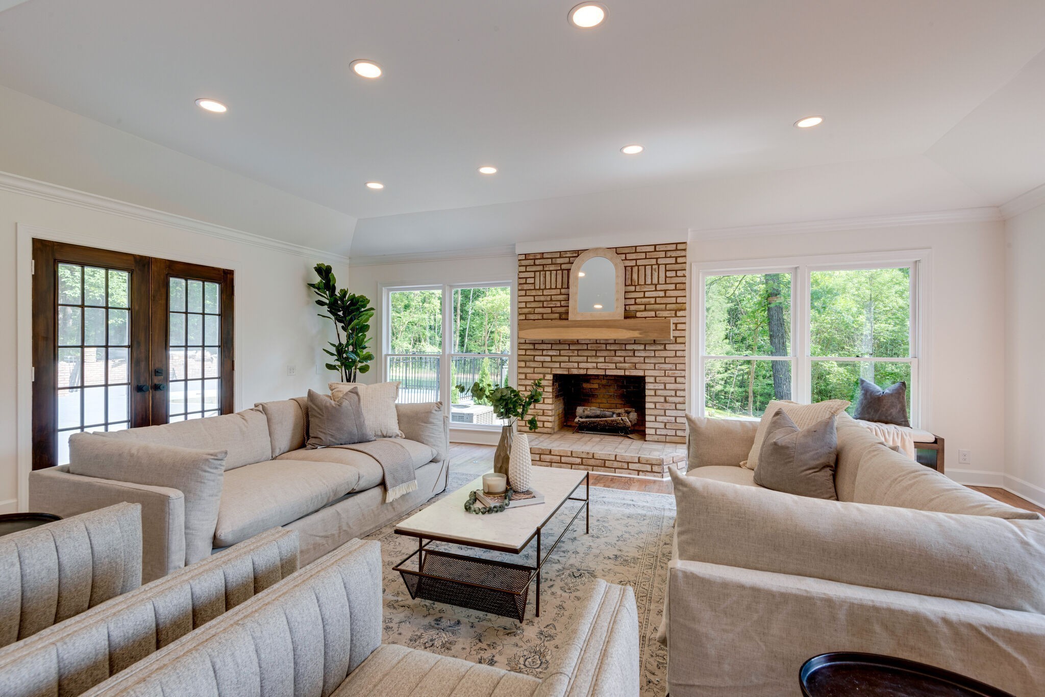 325 East Piney Road Dickson, TN 37055 - Photo 11 of 63 a living room with furniture and a fireplace