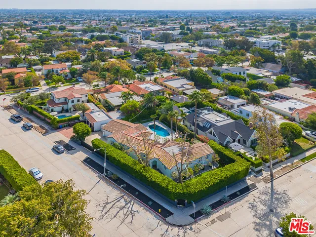 an aerial view of a city