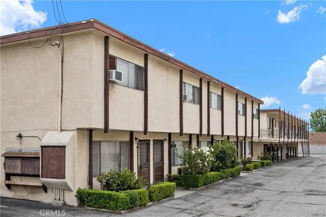 a front view of building with pathway