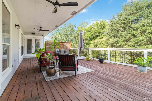a view of porch with seating space