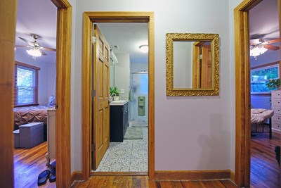 87 Snowbird Road Robbinsville, NC 28771 - Photo 28 of 40 wooden floor with a mirror