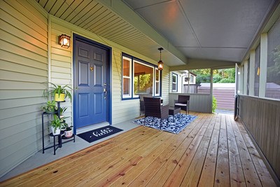87 Snowbird Road Robbinsville, NC 28771 - Photo 5 of 40 a view of a patio with wooden floor
