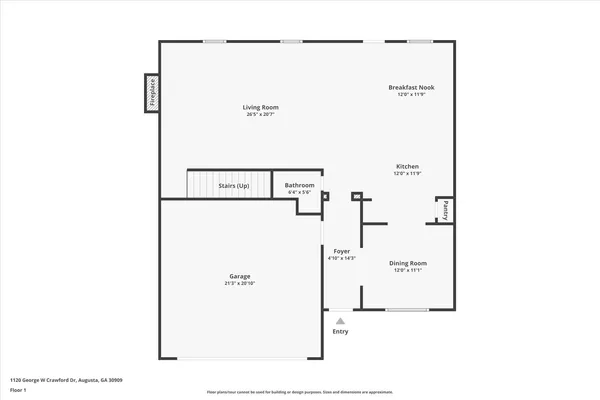 $349,900 | 1120 George W Crawford Drive, Augusta, GA 30909