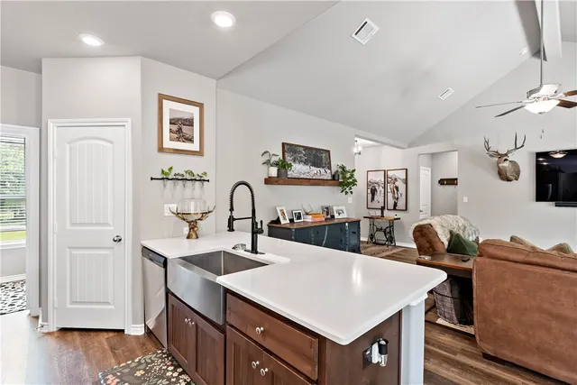 a view of a storage in a room