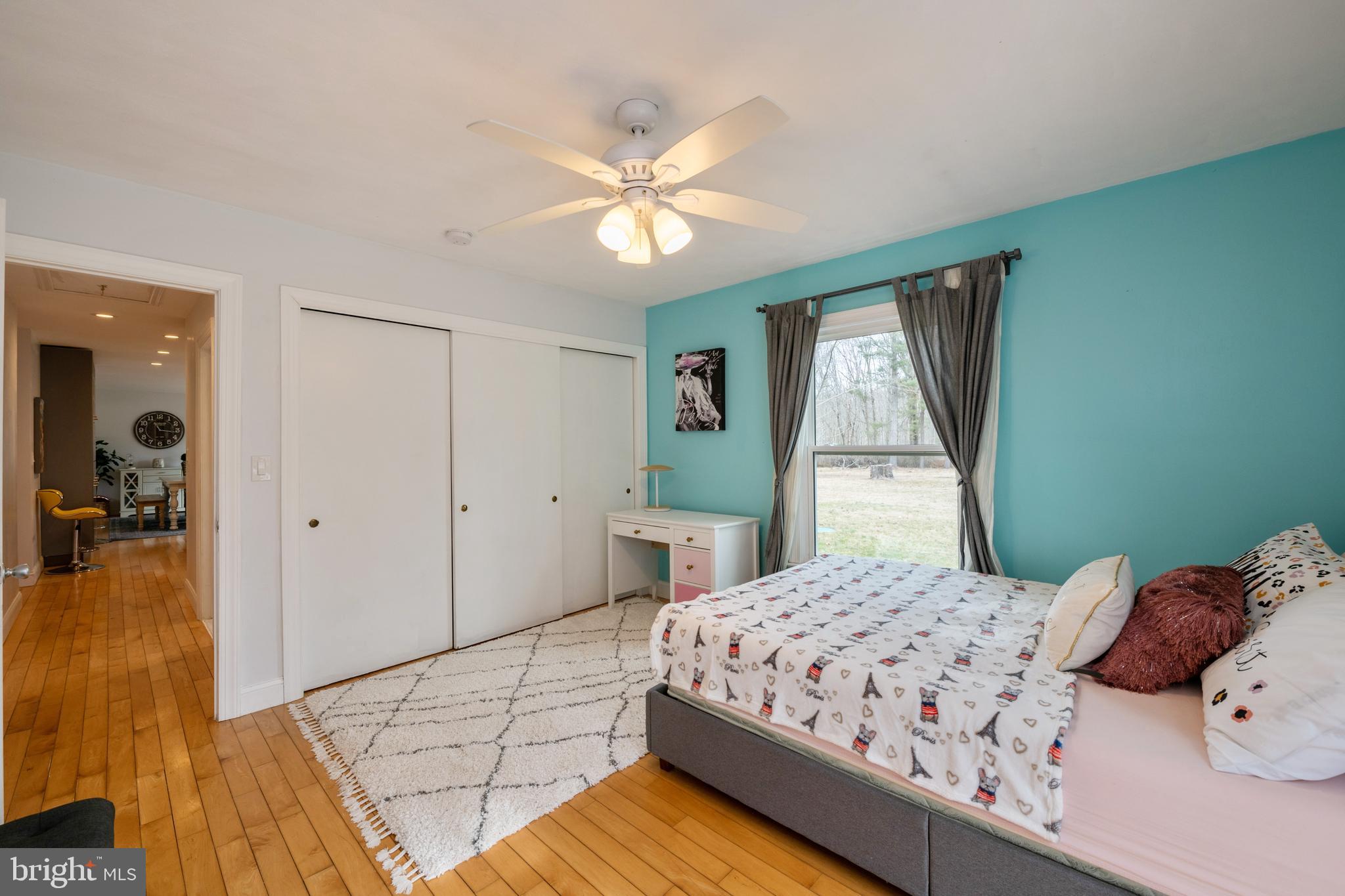 184 Carter Road Princeton, NJ 08540 - Photo 3 of 34 a bedroom with a large bed and a chandelier