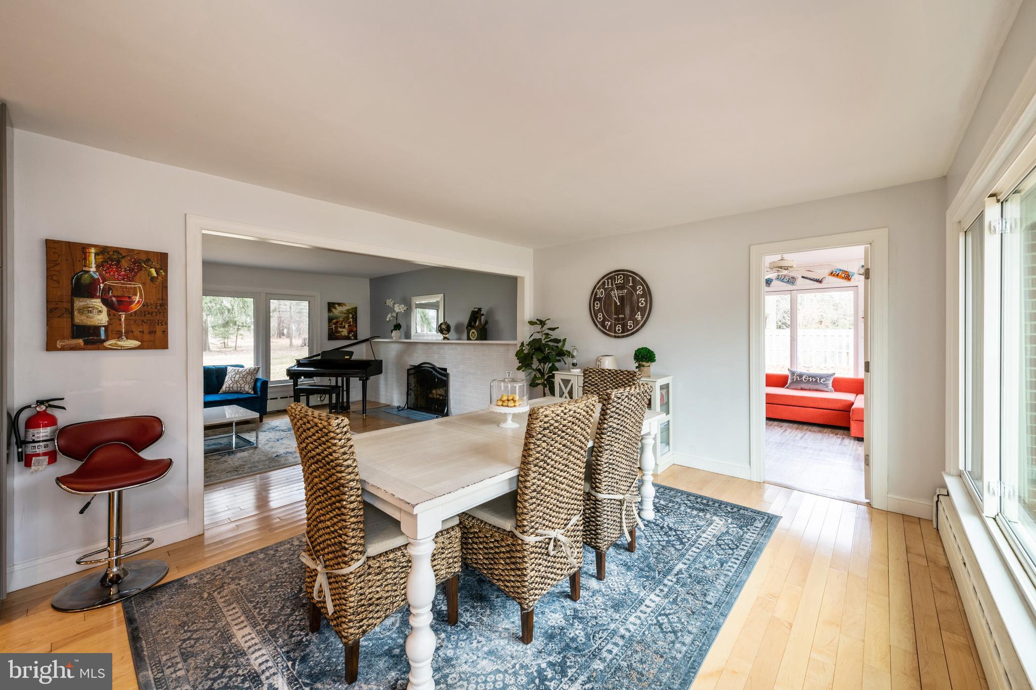 184 Carter Road Princeton, NJ 08540 - Photo 6 of 34 a view of a dining room with furniture and wooden floor
