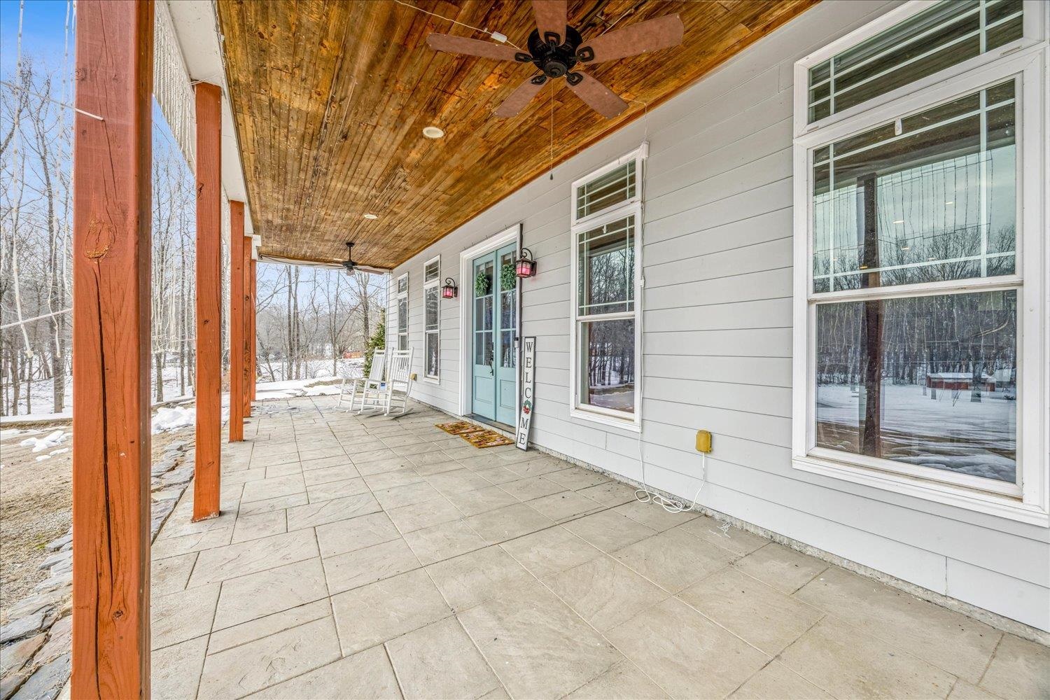 897 Burrowtown Road Mason, TN 38049 - Photo 2 of 36 Covered porch with ceiling fan