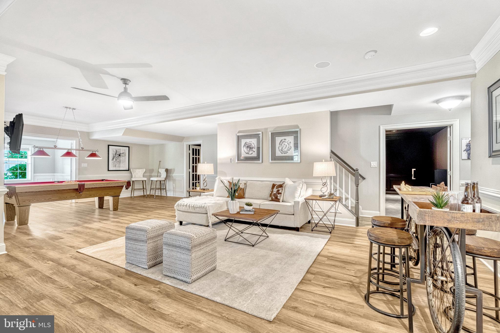 6900 Benjamin Street McLean, VA 22101 - Photo 49 of 74 Lower Level Recreation Room