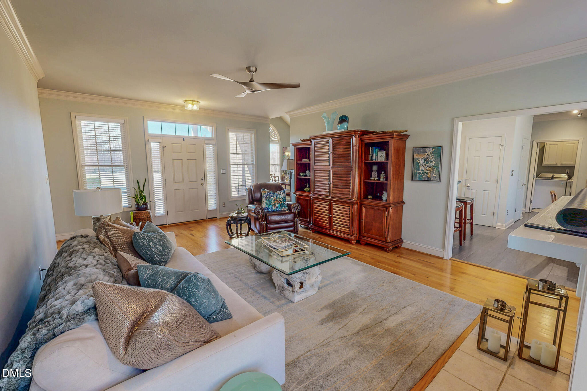 189 Hannah Lane Roxboro, NC 27574 - Photo 20 of 37 a living room with furniture and a flat screen tv