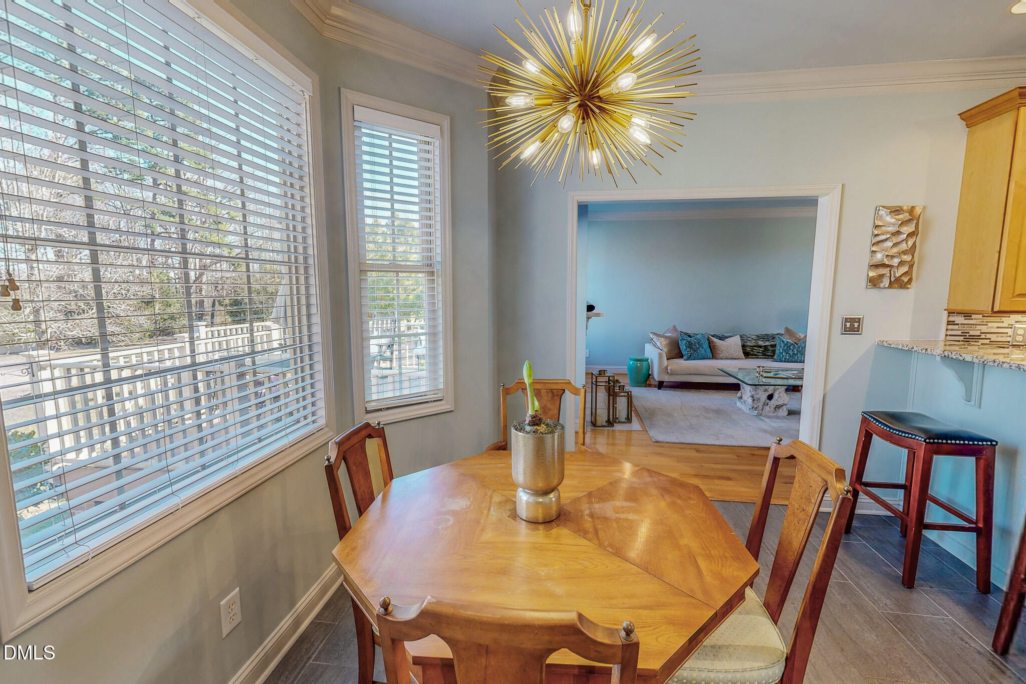 189 Hannah Lane Roxboro, NC 27574 - Photo 23 of 37 a view of a dining room with furniture and a potted plant