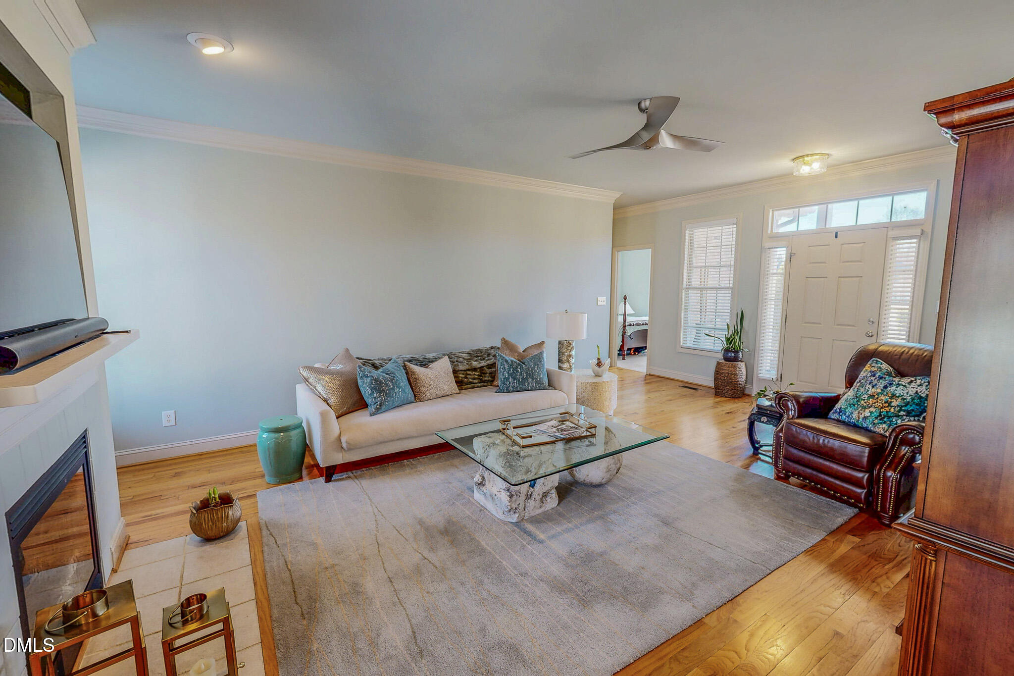 189 Hannah Lane Roxboro, NC 27574 - Photo 31 of 37 a living room with furniture and wooden floor