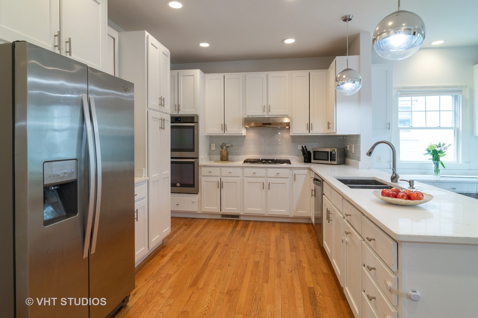 330 Northwood Road Riverside, IL 60546 - Photo 8 of 22 a kitchen with stainless steel appliances a refrigerator sink and cabinets
