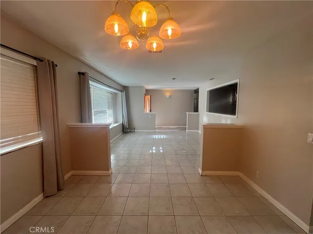 a view of livingroom with kitchen