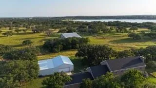 a view of a lake with a bench